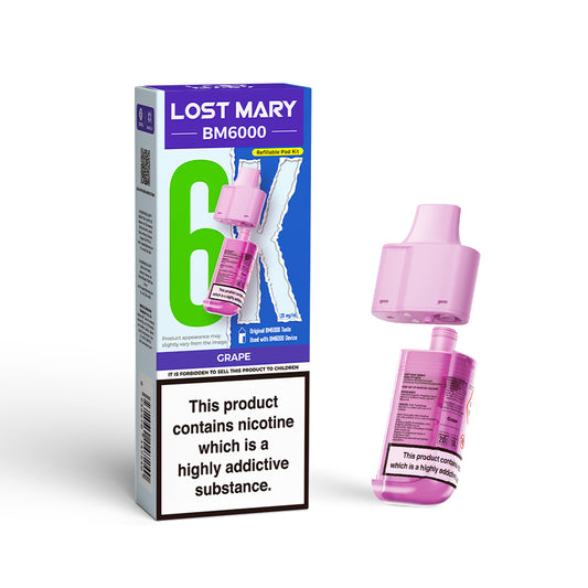 Lost Mary BM6000  Refills -Grape - 5 pack