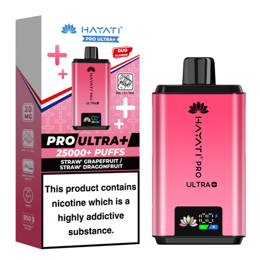Hayati Pro Ultra 25k Kit Strawberry Grapefruit and Straw Dragonfruit