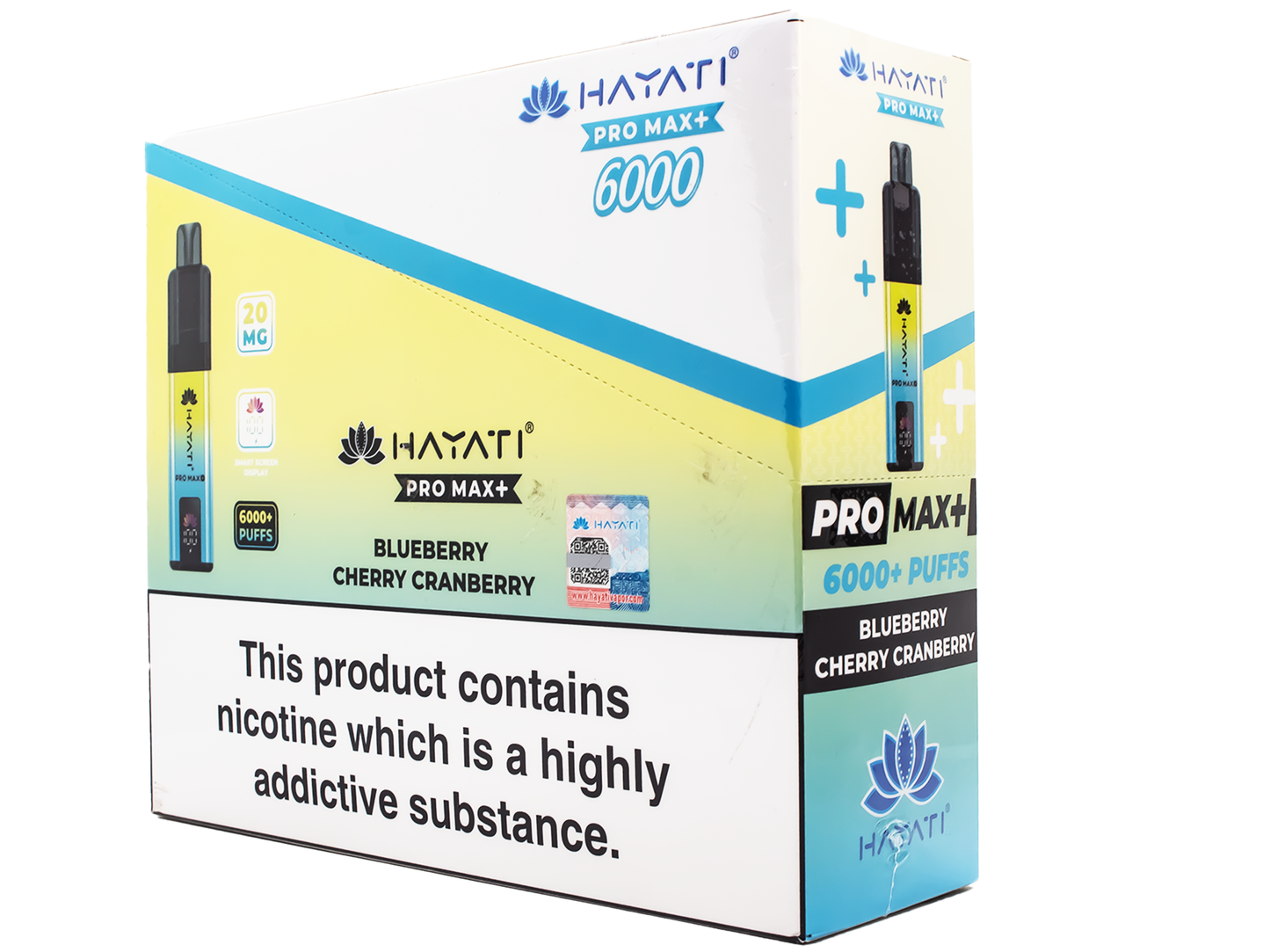 Hayati Pro max 6k Pod kit-Blueberry Cherry Cranberry - 5 PACK