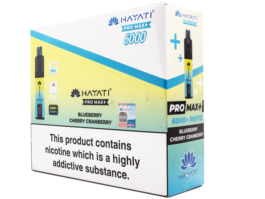 Hayati Pro max 6k Pod kit-Blueberry Cherry Cranberry - 5 PACK