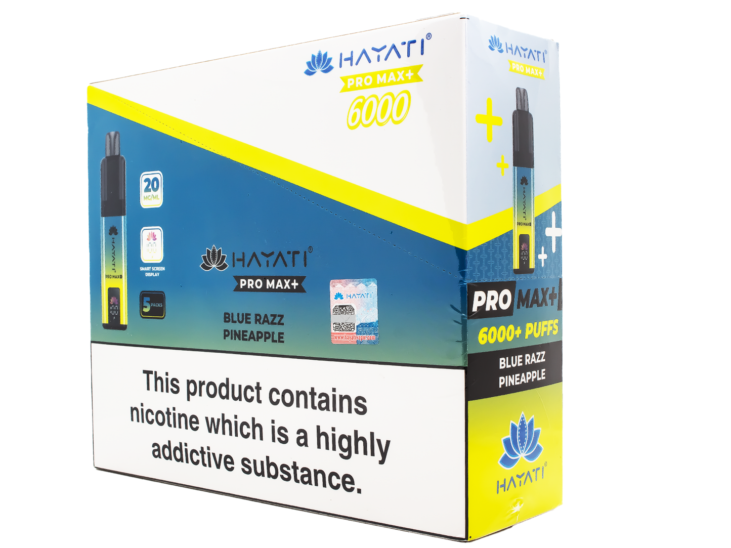 Hayati Pro max 6k Pod kit-Blueberry Razz Pineapple - 5 PACK