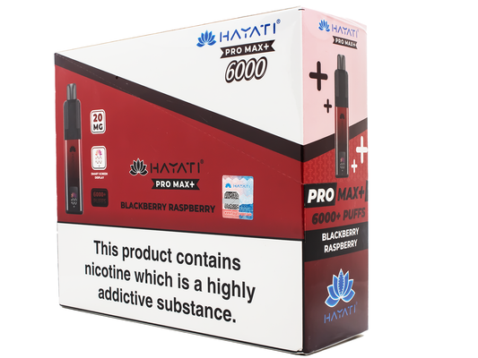 Hayati Pro max 6k Pod kit- Blackberry Raspberry - 5 PACK