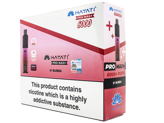 Hayati Pro max 6k Pod kit-H' Bubba - 5 PACK