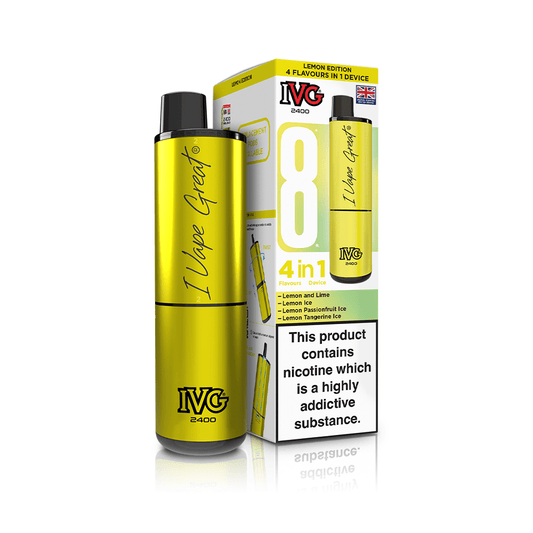 IVG 4 IN 1 - UP TO 2400 PUFFS - LEMON EDITION - 5 PACK