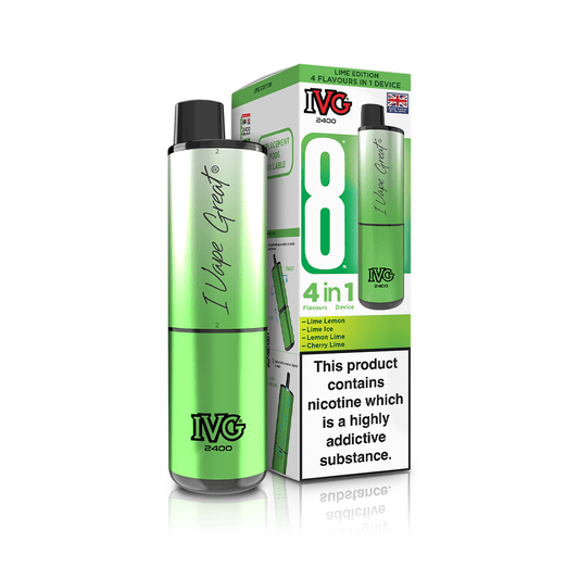 IVG 4 IN 1 - UP TO 2400 PUFFS - LIME EDITION - 5 PACK