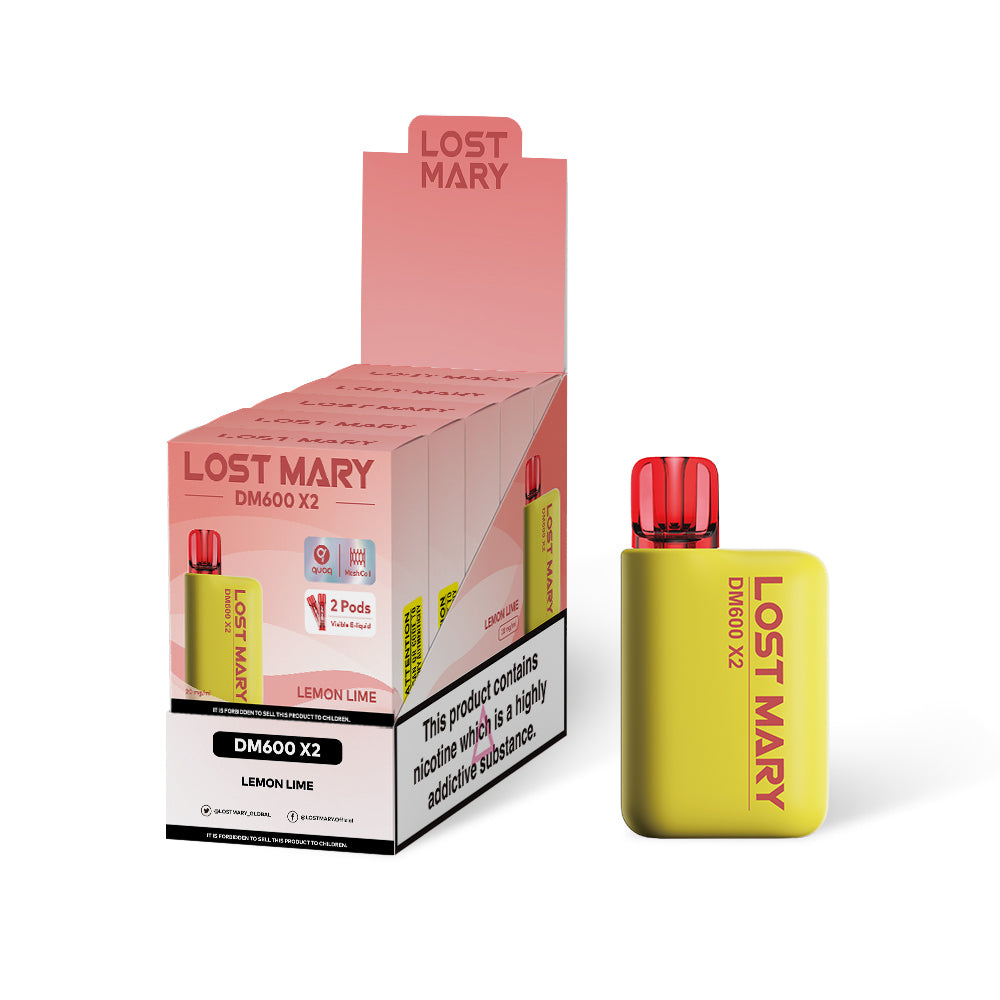 Lost Mary DM600 - Lemon Lime 1200 puff - 5 pack