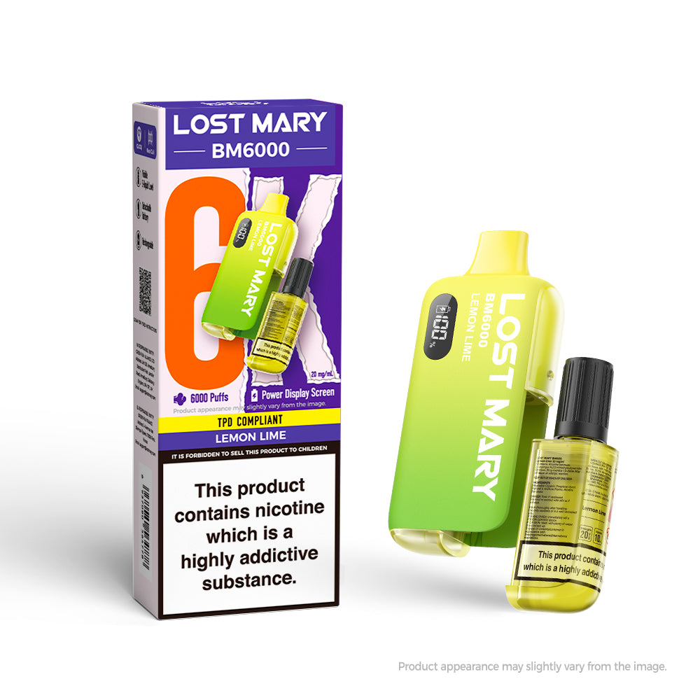 LOSTMARY 6K - BM6000 Lemon Lime - 5 Pack