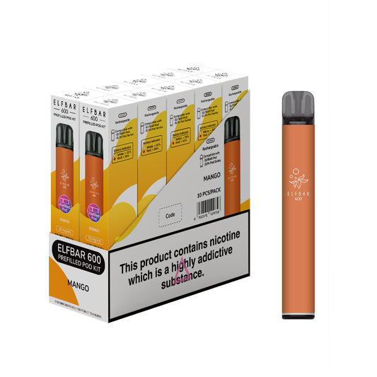 Elf Bar 600 Mango Pre Filled Pod vape kit