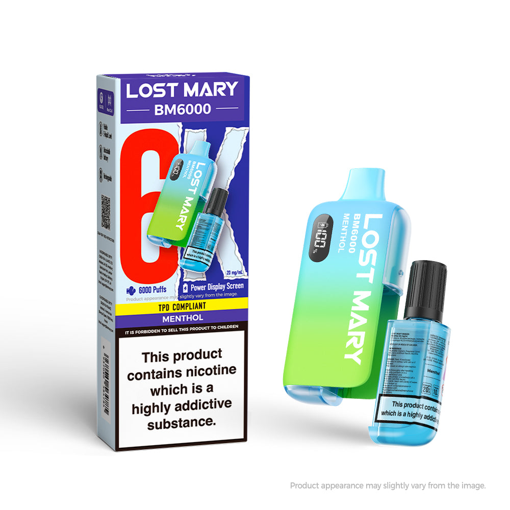 LOSTMARY 6K - BM6000 Menthol - 5 Pack