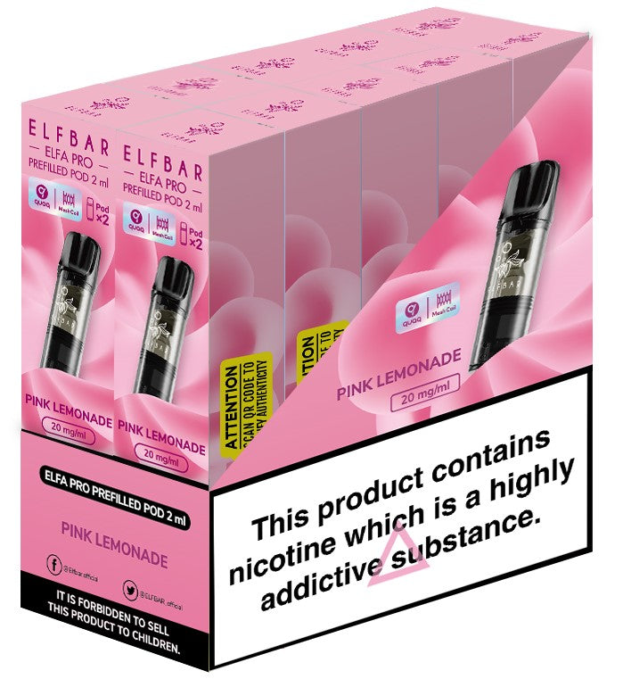 Elf Bar Pro Prefilled Pod - Pink lemonade 10 pack of 2 pods