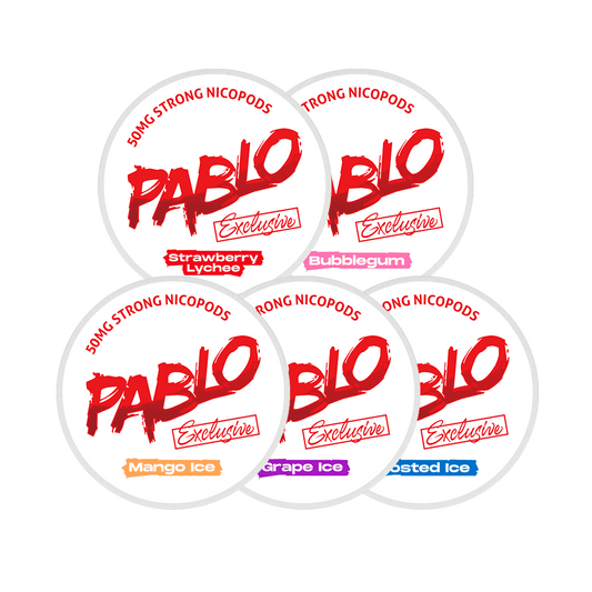 PABLO NICOTINE POUCHES 50MG - STRAWBERRY LYCHEE- 10 PACK