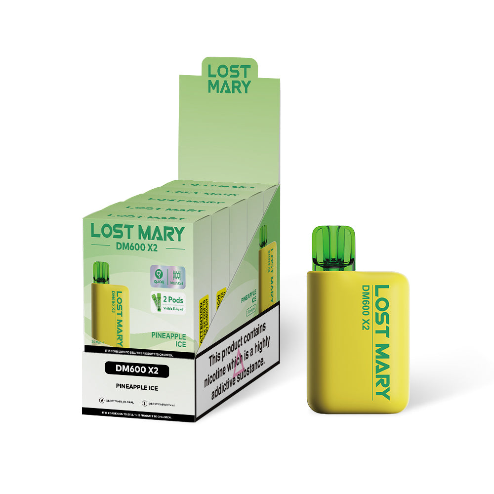 Lost Mary DM600 - Pineapple Ice 1200 puff - 5 pack