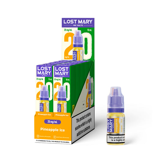 Lost Mary Nic salts 20mg - Pineapple Ice  - 10 pack