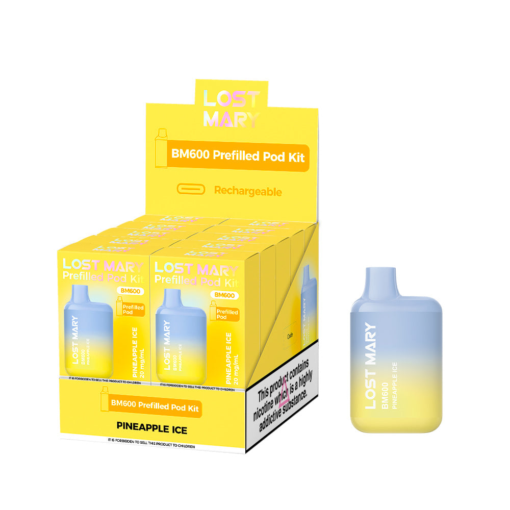 Lost Mary BM600 Pineapple Ice Prefilled Pod Kit - 20mg