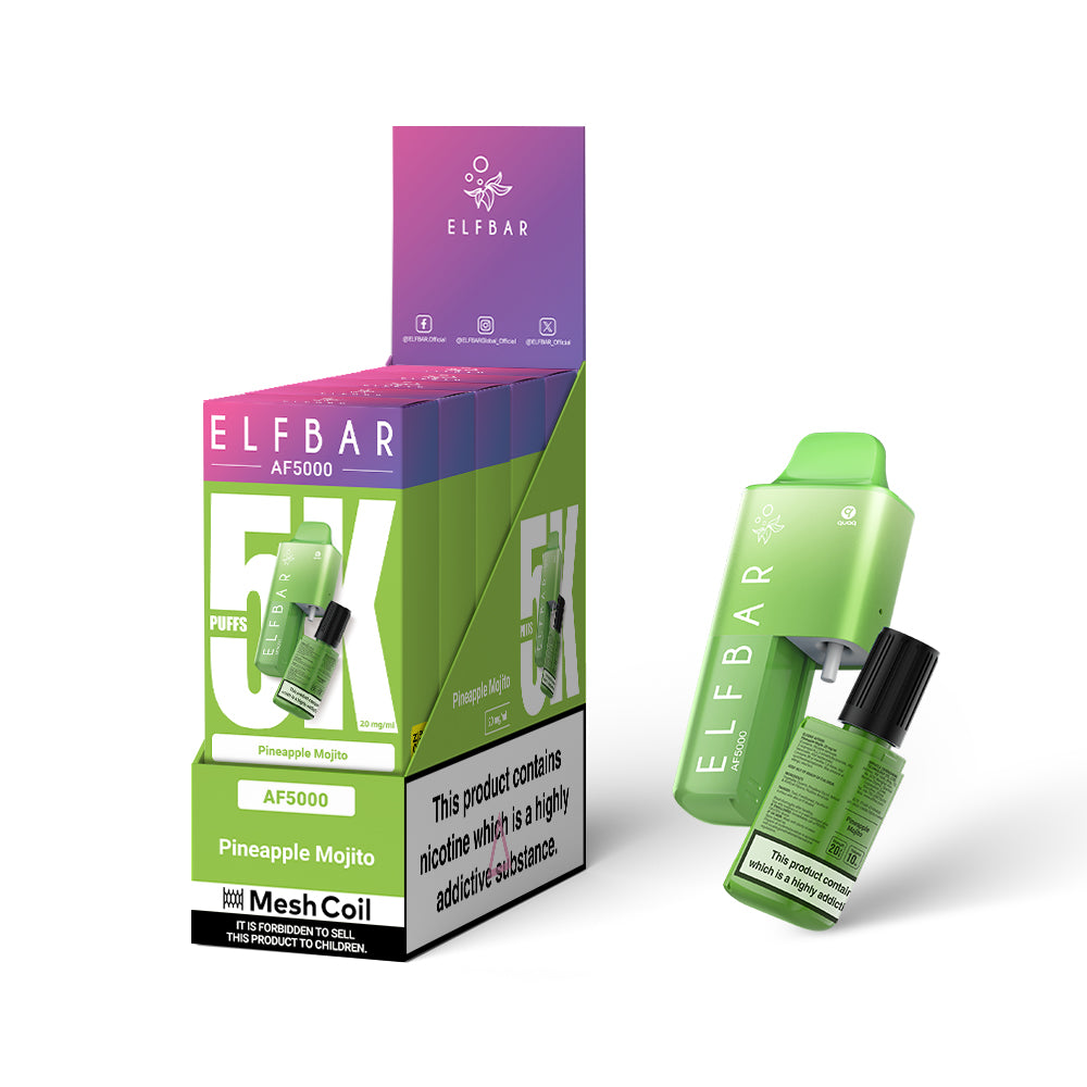 ELF Bar 5000 Puff - Pineapple Mojito - 5 pack