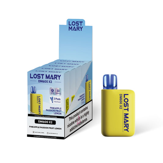 Lost Mary DM600 - Pineapple Passion Fruit Lemon 1200 puff - 5 pack