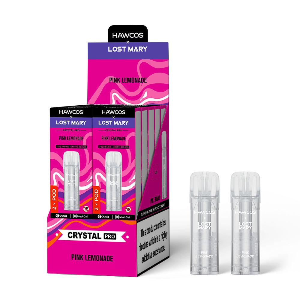 Crystal Pro pods Pink Lemonade - 10 x 2 pack