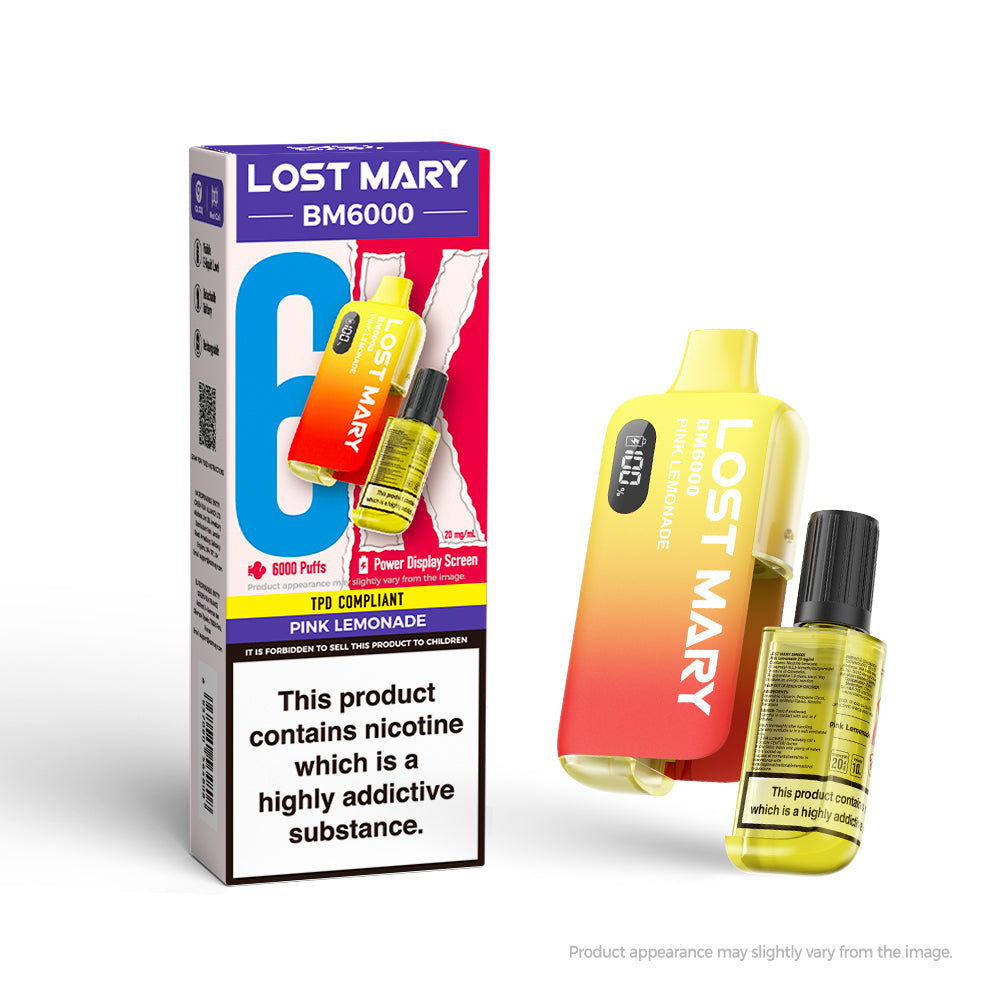 LOSTMARY 6K - BM6000 Pink Lemonade - 5 Pack