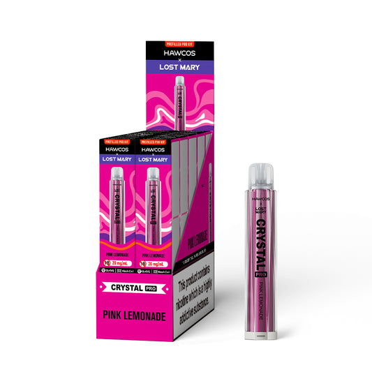 Crystal Pro Pink Lemonade  600 - 10 PACK