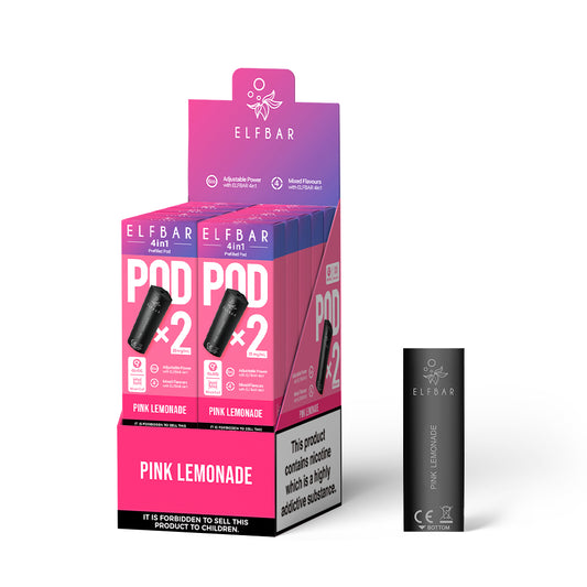 ELF BAR 4-in-1 Pre-filled Pods Pink Lemonade 10 packs of 2 pods