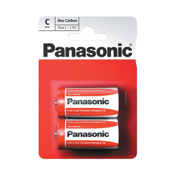 Panasonic - Panasonic "C" 2 Pack Zinc Batteries