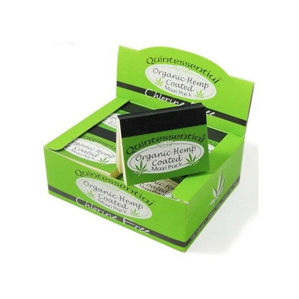 Quintessential Rolling Tips - Organic Hemp Coated Maxi Pack Rolling Tip Booklets