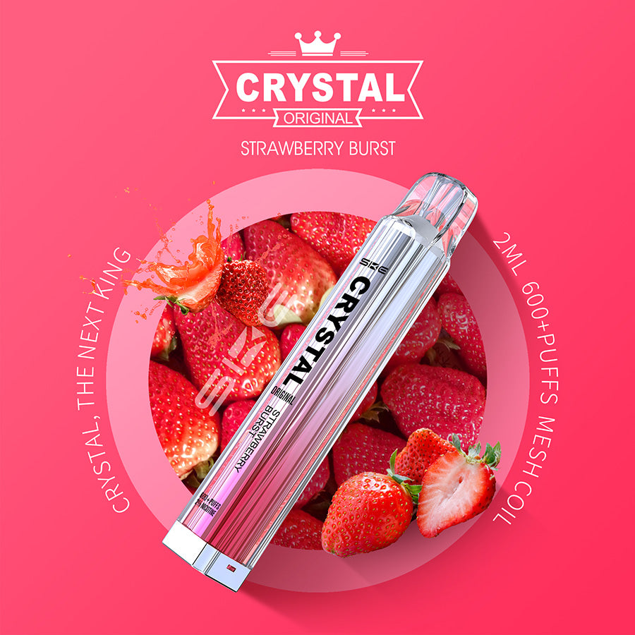 SKE Crystal Vape Strawberry Burst flavour - 10 pack