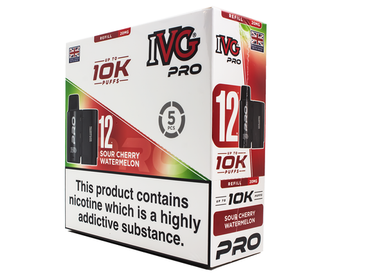 IVG PRO REFILL STRAWBERRY SOUR CHERRY WATERMELON 5 PACK