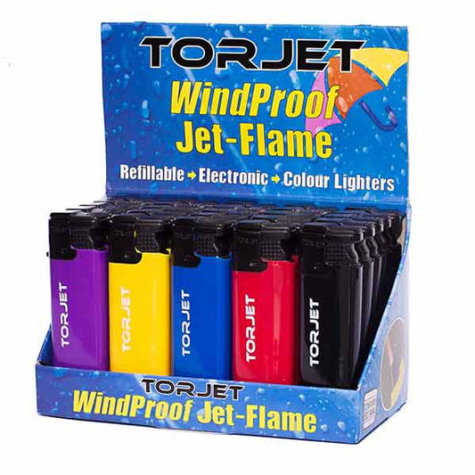 Lighters - Tor Jet Wind Proof Jet Flame 25 pack