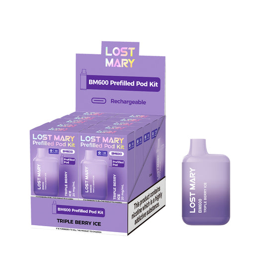 Lost Mary BM600 Triple Berry Prefilled Pod Kit - 20mg
