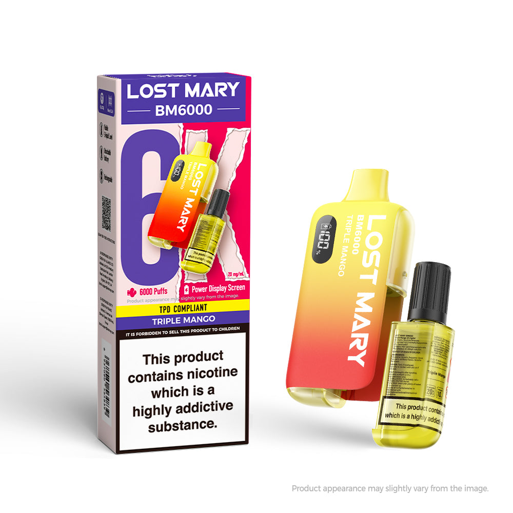 LOSTMARY 6K - BM6000 Triple Mango - 5 Pack