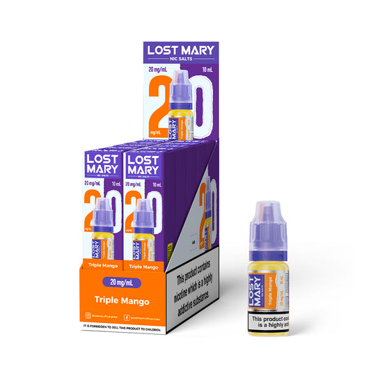 Lost Mary Nic salts 20mg - Triple Mango - 10 pack
