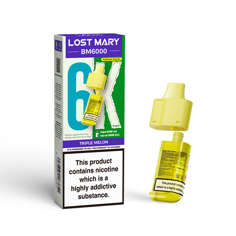 Lost Mary BM6000  Refills - Triple Melon - 5 pack