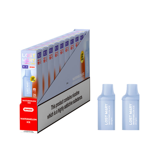 Lost Mary BM600 Prefilled Vape Pods - Watermelon  - 10 PACKS OF 2 PODS
