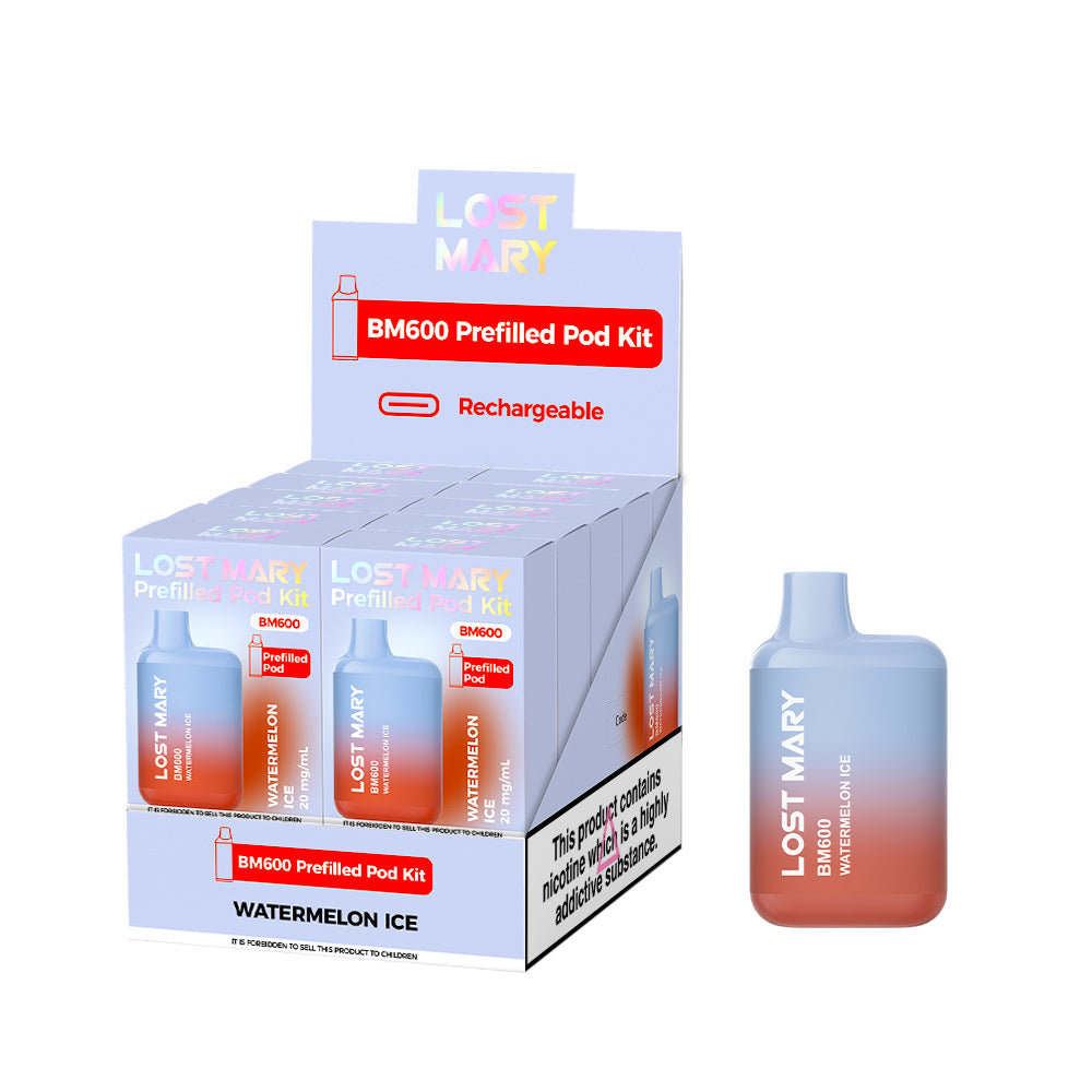 Lost Mary BM600 Watermelon Ice Prefilled Pod Kit - 20mg