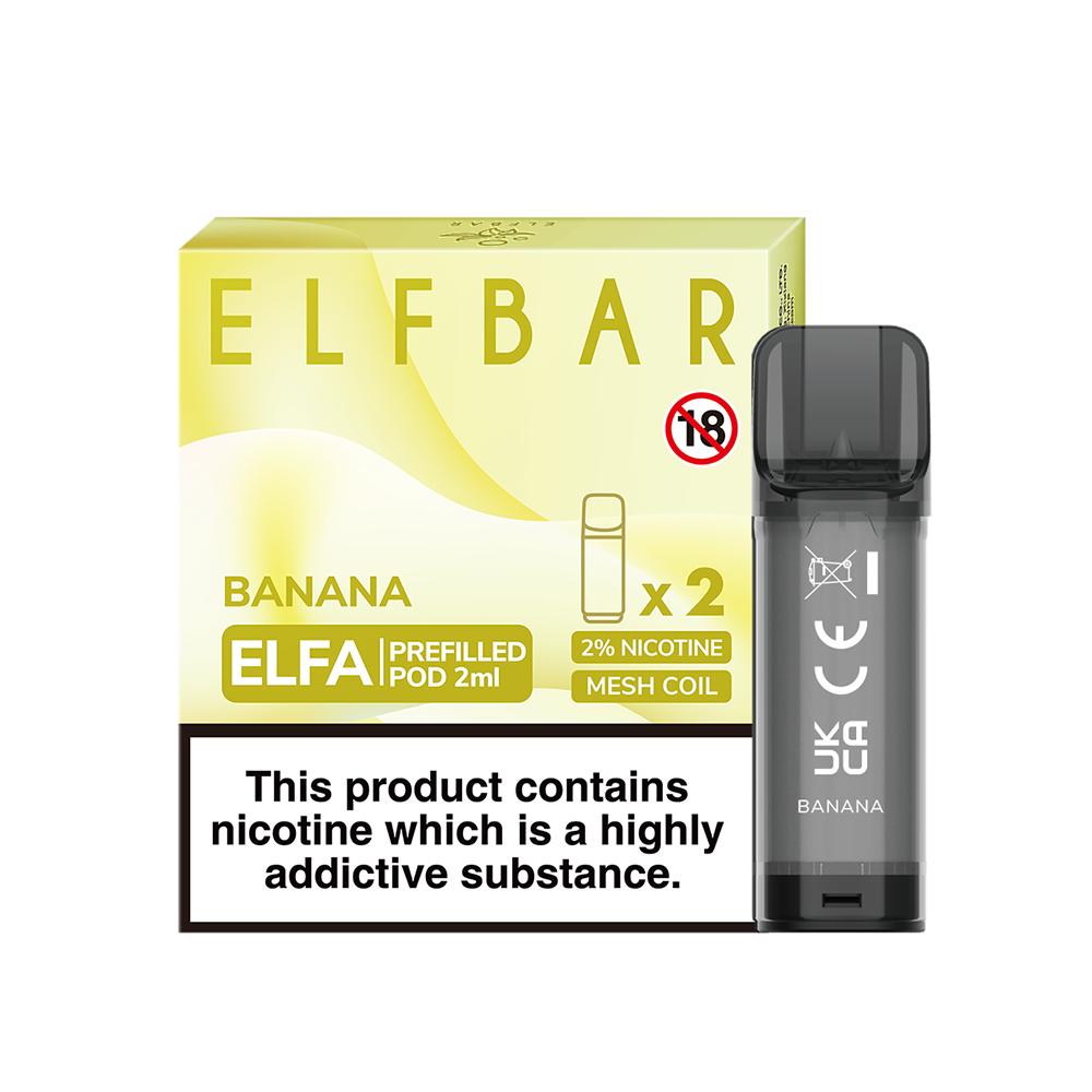 Refillable Elfa pods - 2 pack - Banana Flavour