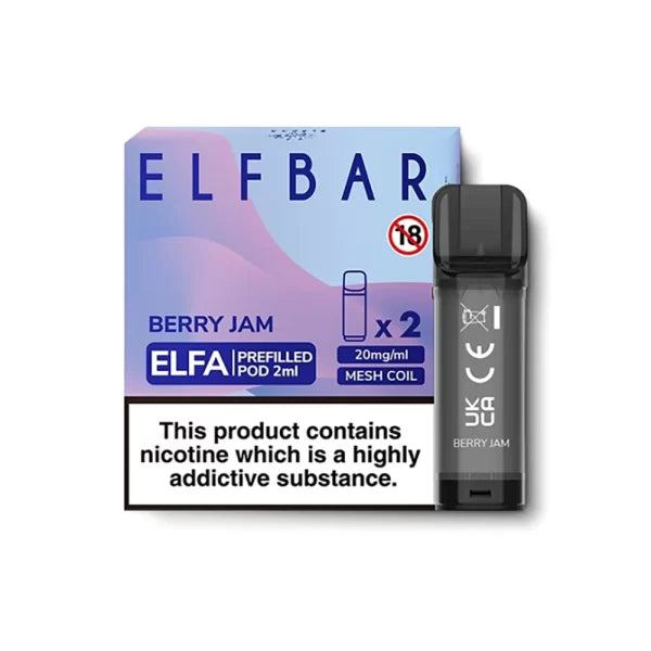 Refillable Elfa pods - 2 pack - Berry Jam flavour