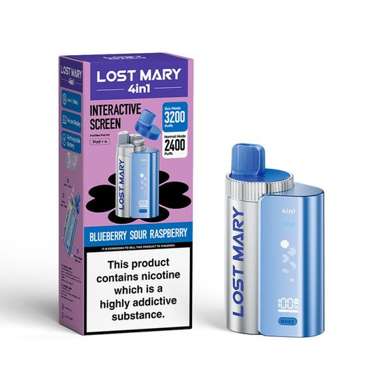 Lost Mary 4 in 1 BLUEBERRY SOUR RASPBERRY