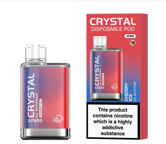 Disposable vape Alfabar Crystal  cherry ice flavour
