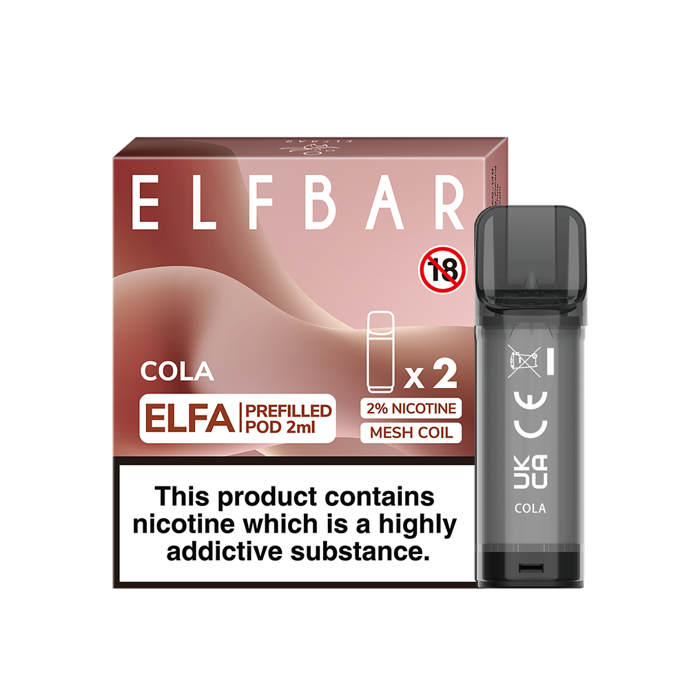 Refillable Elfa pods - 2 pack - Cola Flavour