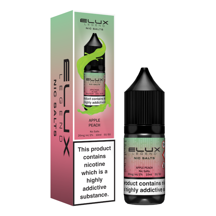 Elux Nic Salts 20mg - Apple Peach - 10 Pack