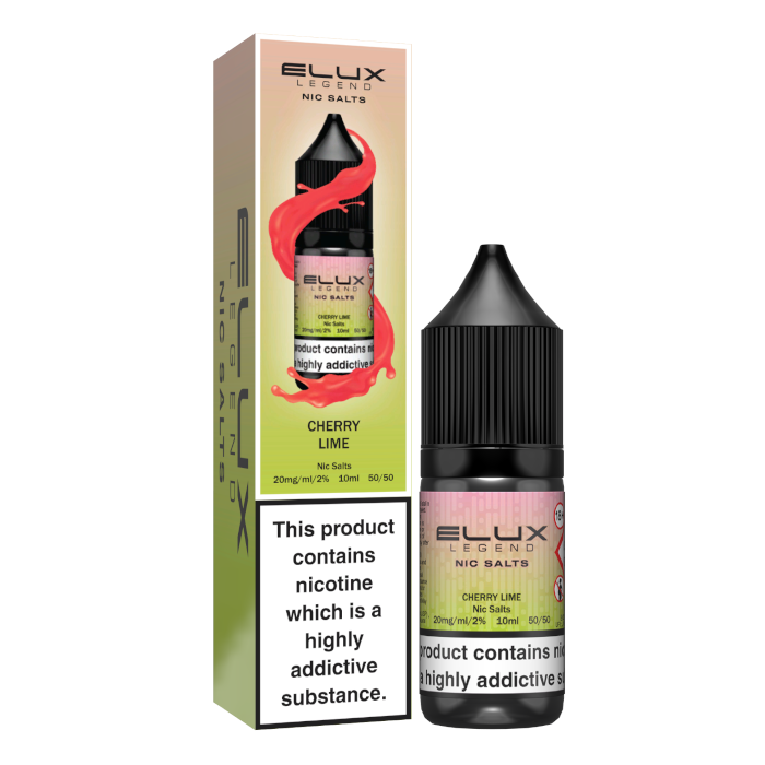 Elux Nic Salts 20mg - Cherry Lime - 10 Pack