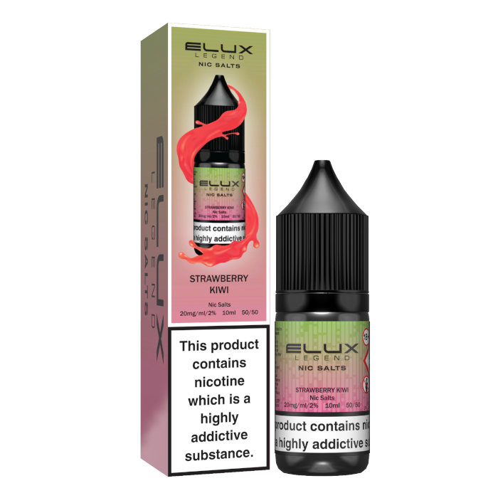 Elux Nic Salts 20mg - Strawberry Ice Kiwi - 10 Pack