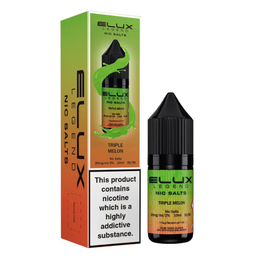 Elux Nic Salts 20mg - Triple Melon - 10 Pack
