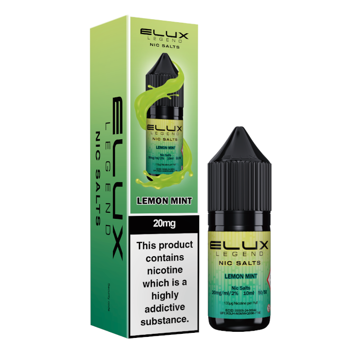 Elux Nic Salts 20mg -  Lemon Mint  - 10 Pack