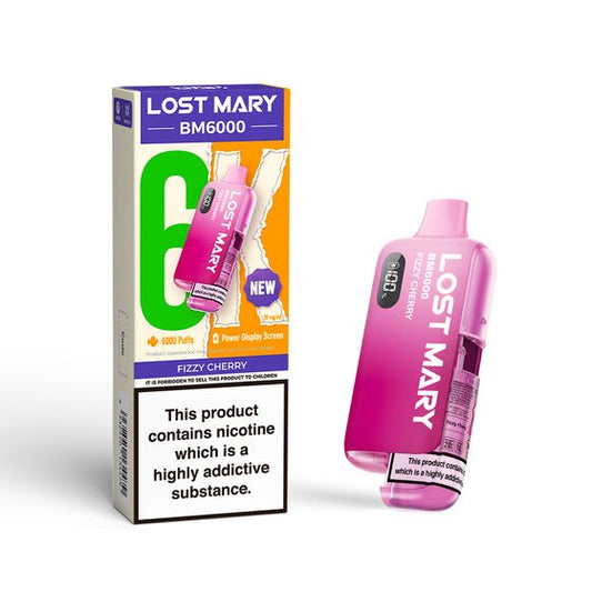 LOSTMARY 6K - BM6000 FIZZY CHERRY - 5PK