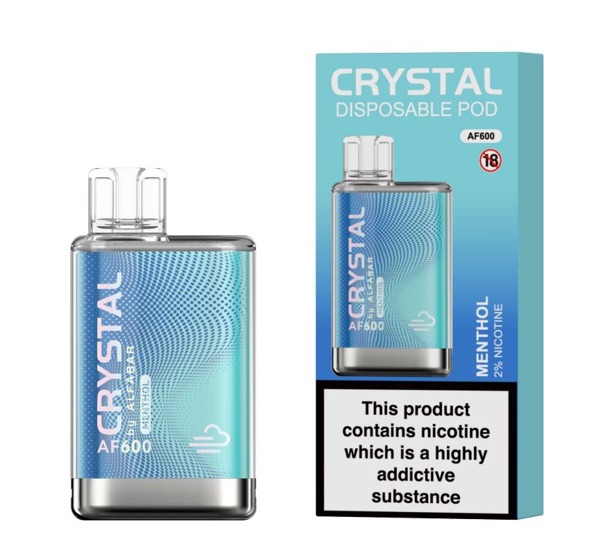 Disposable vape Alfabar Crystal menthol flavour