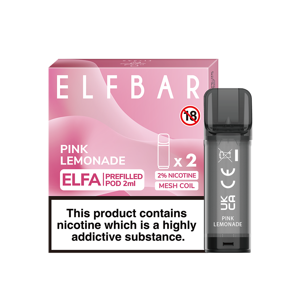Refillable Elfa pods - 2 pack - Pink Lemonade Flavour