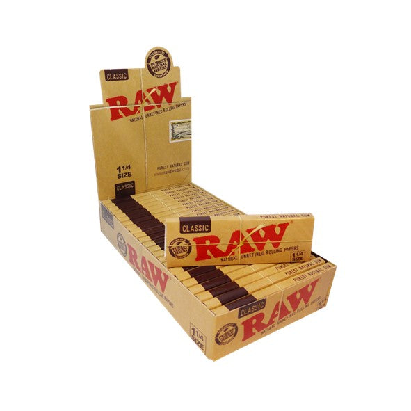 RAW Rolling Papers - Classic 1 1/4 Size Rolling Papers
