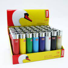 Swan or other branded Lighters - Disposable Lighters 50 pack   -- LESS THAN 8p per lighter